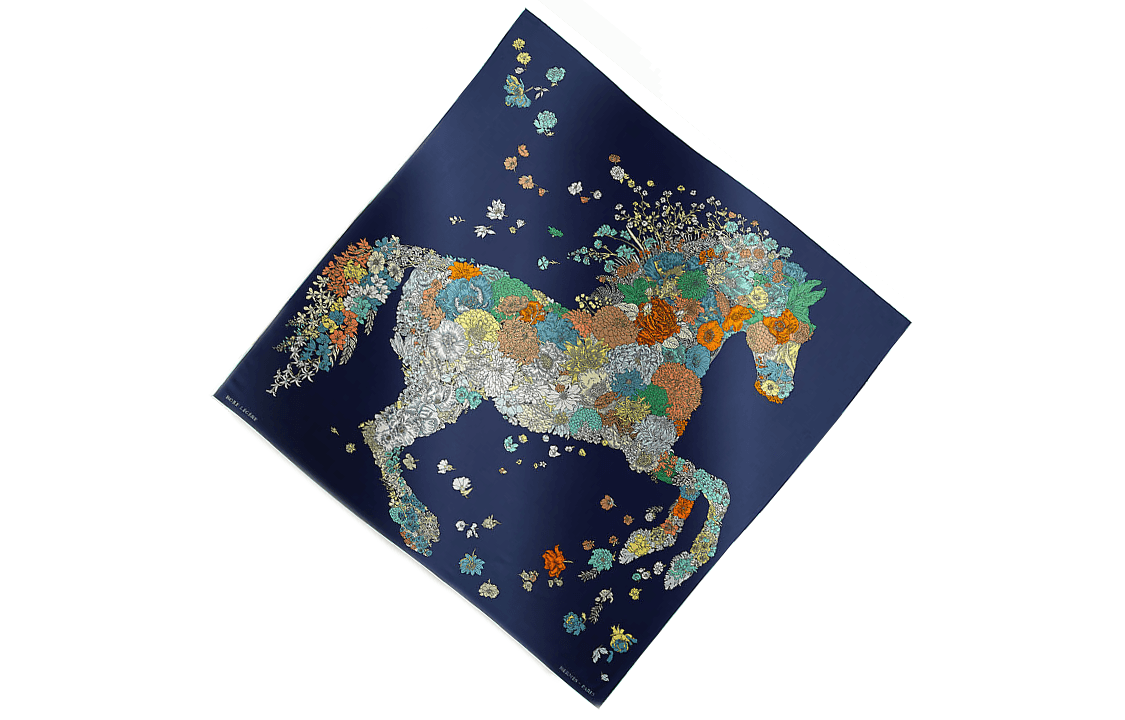 HERMES Silk Blue