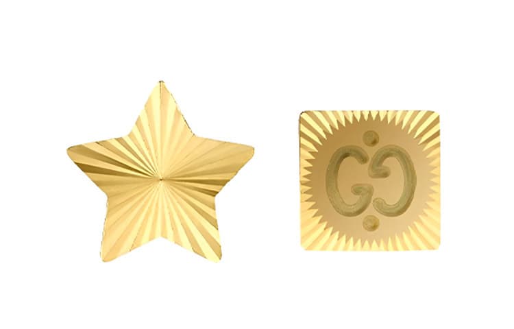 GUCCI Icon 18K Gold Stud Earrings Gold