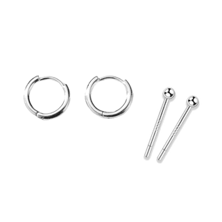 ZWU S999 Fine Silver Stud Earrings