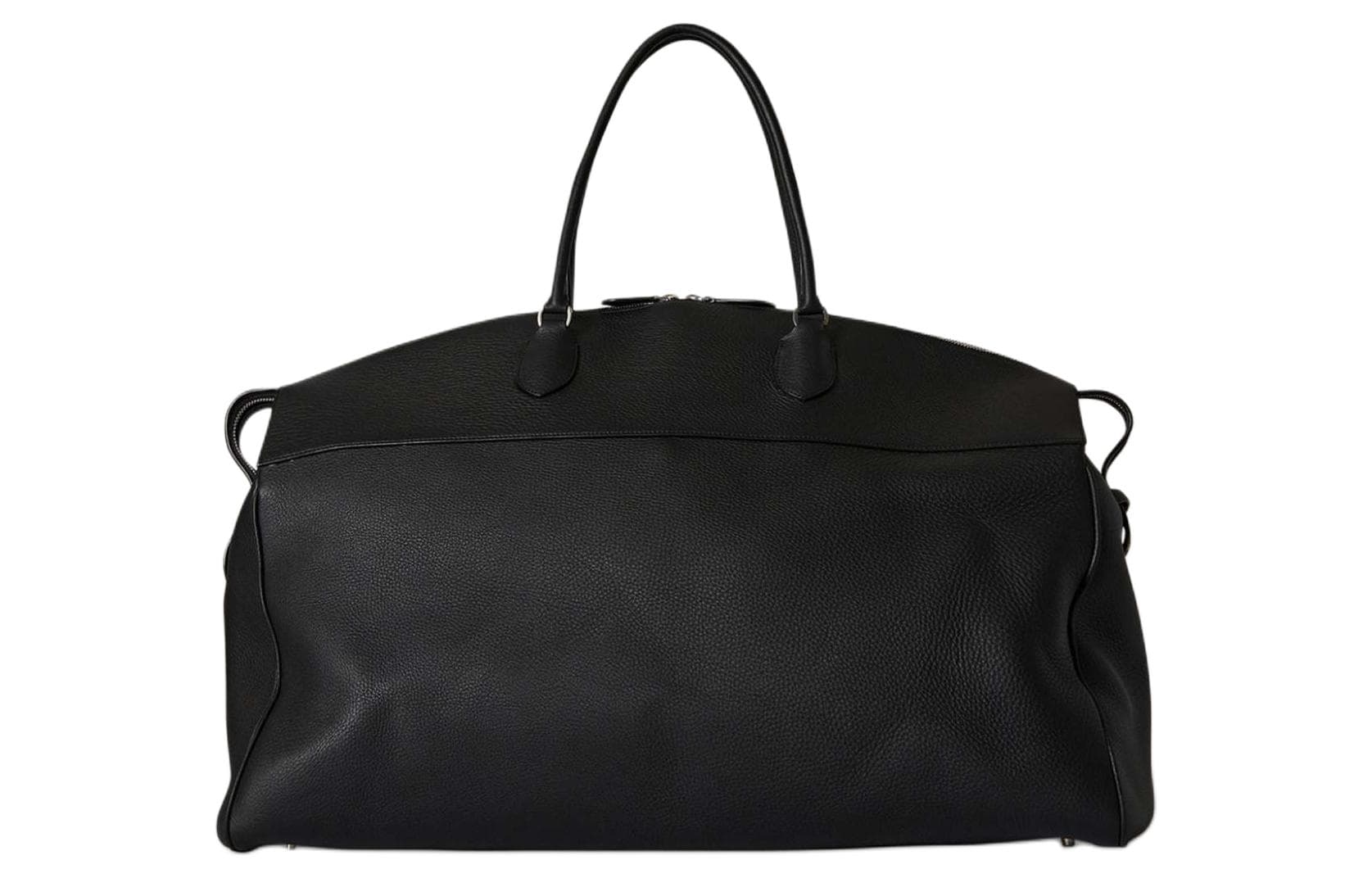 THE ROW Grain Calfskin Handbag Travel Bag Extra Large Black Basic Set (Bag+Dust Bag)