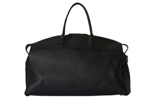 THE ROW Grain Calfskin Handbag Travel Bag Extra Large Black