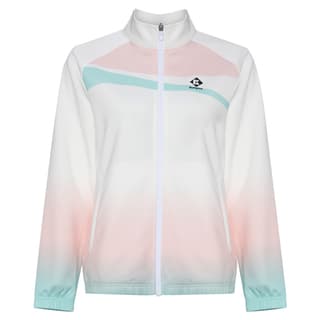 KUMPOO Baseball Jacket White Light Pink