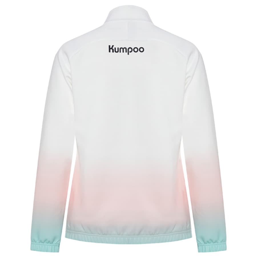 KUMPOO Baseball Jacket White Light Pink