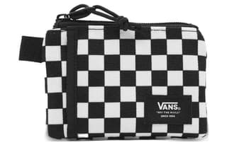 Vans Checkerboard Oxford Wallet Clutch Regular Black White