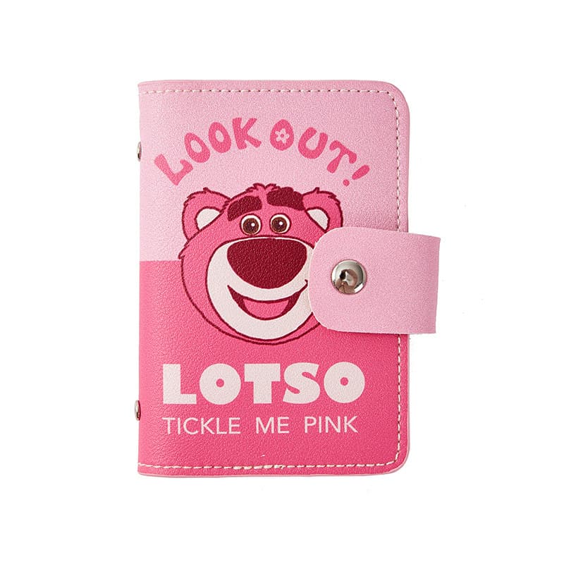 Disney PVC Business Card Holder Mini Pink Pink