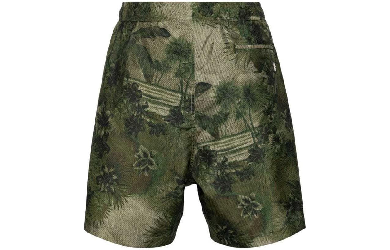 Roberto Cavalli Tiger Toothdetailed camouflageprint swim