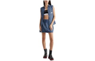 Calvin Klein Highrise Aline Denim Miniskirt