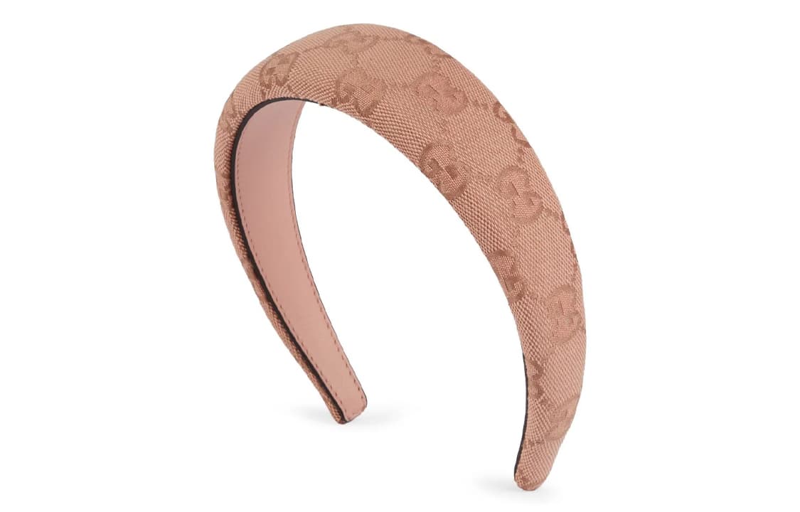 GUCCI Polyester Headbands Taupe