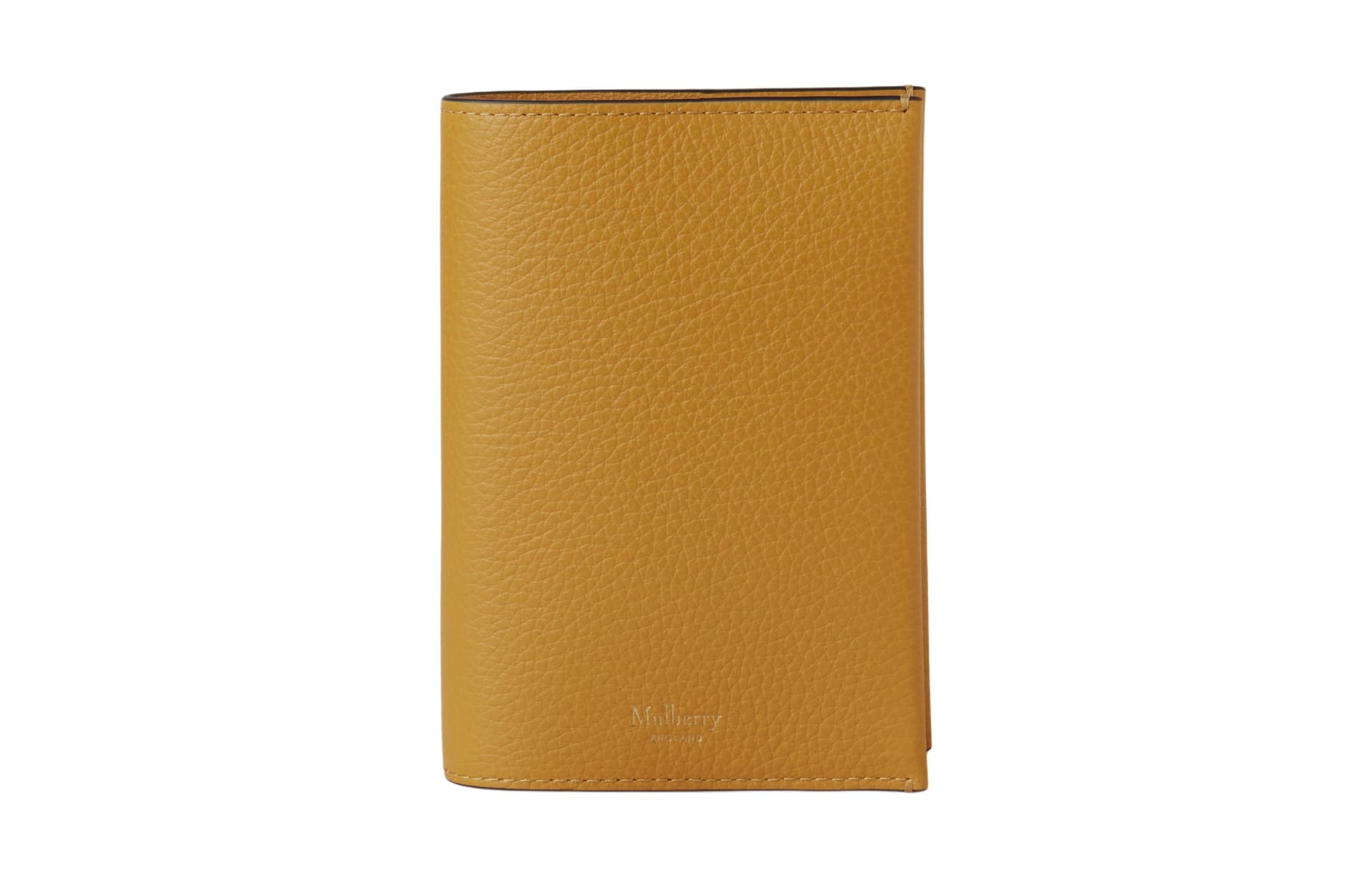 Mulberry Cow Passport Holder Deep Amber Basic Set (Bag+Box)