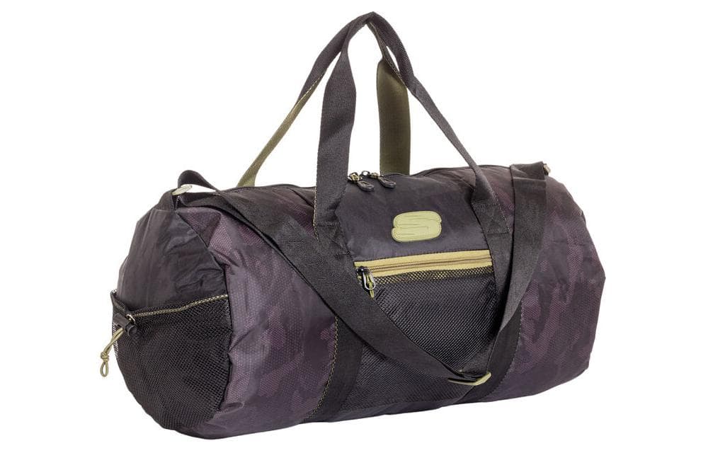 Skechers Polyester Travel Bag Purple Camouflage