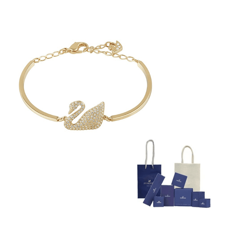 Swarovski Swan Swarovski Crystal Bracelets Gold Gold