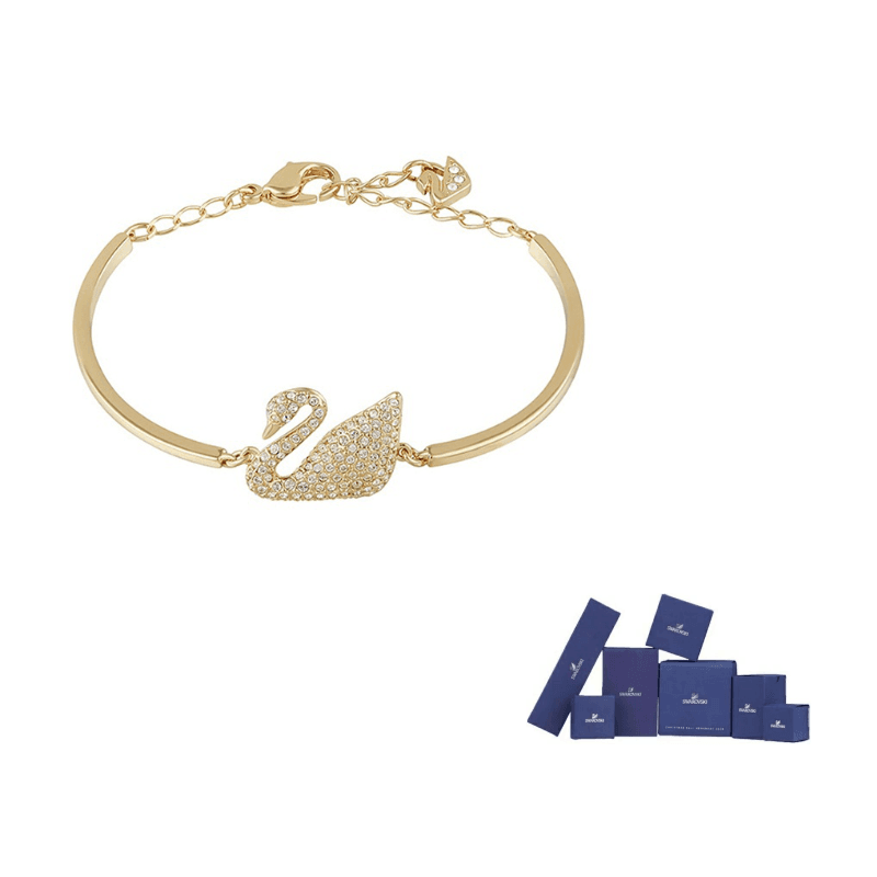 Swarovski Swan Swarovski Crystal Bracelets Gold Gold