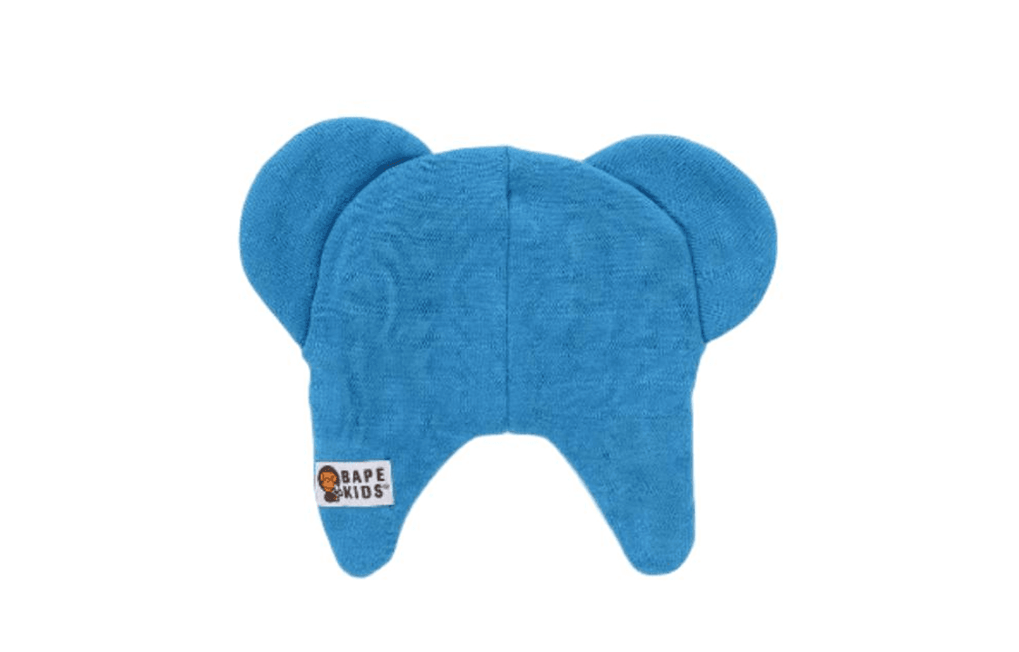 A BATHING APE Polyester Beanies Kids' Blue/Coffee