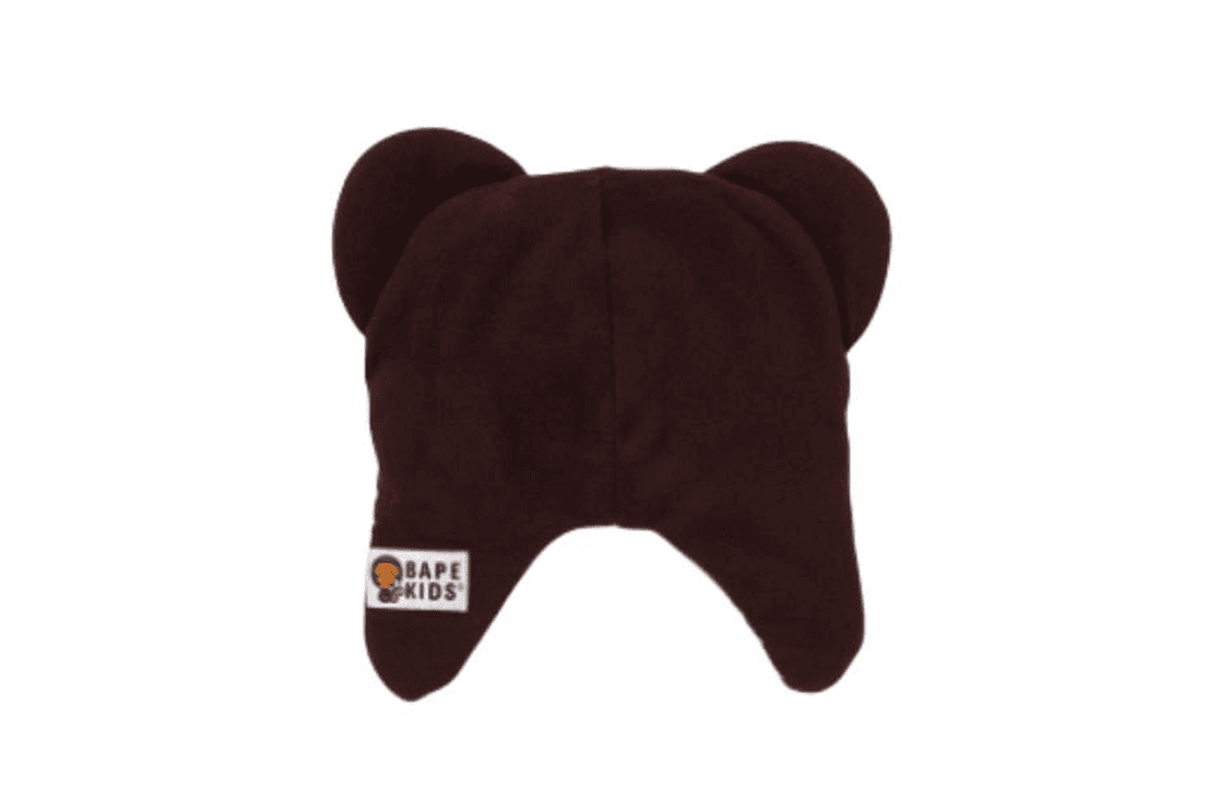 A BATHING APE Polyester Beanies Kids' Blue/Coffee