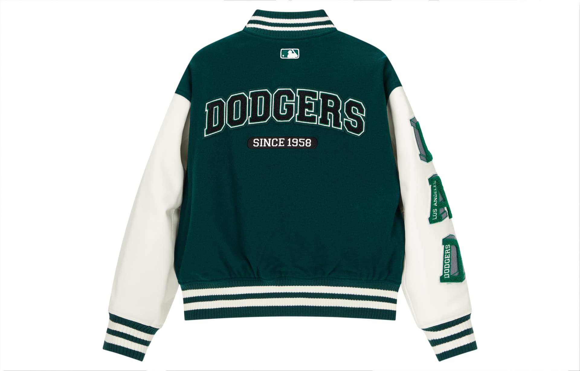 MLB Varsity LA DODGERS Baseball Jacket Dark Green