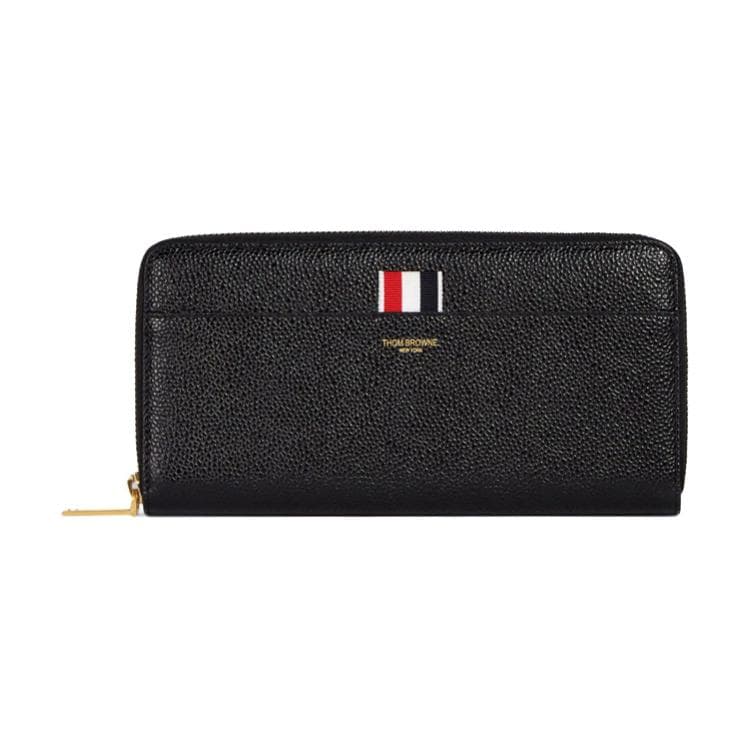 THOM BROWNE Zip Around Continental Wallet Gift Set(Basic Set+Box+Shopping Bag)