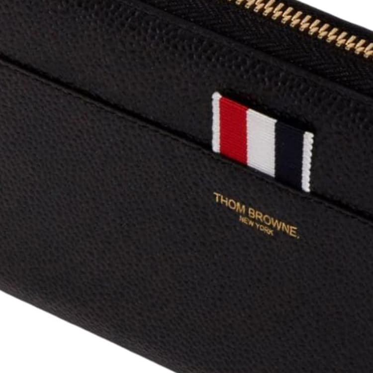 THOM BROWNE Zip Around Continental Wallet
