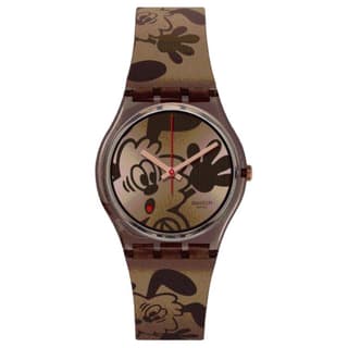 SWATCH 34mm Coffee Watch SO28Z701