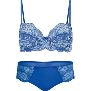 Victoria's Secret PING ADORE ME Chelsi Hipster Panty/Amparo Blue Set Blue
