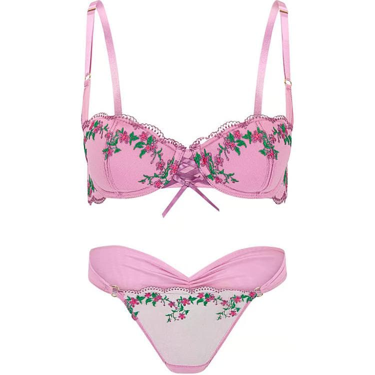 Victoria's Secret PINK Adore Me Sophy Be Bra Ad Py St In Od Bt/OB Set Purple Purple
