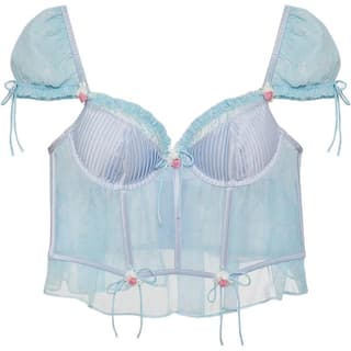 Victoria's Secret FOR LOVE & LEMONS Ellery Bustier Blue Shapewear Blue