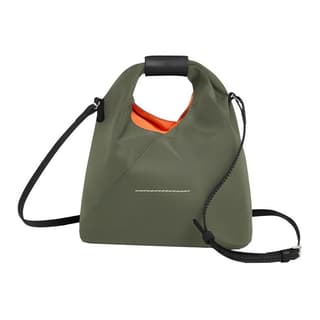MM6 Maison Margiela Calfskin Handbag, Shoulder Bag, Crossbody Bag Small Green