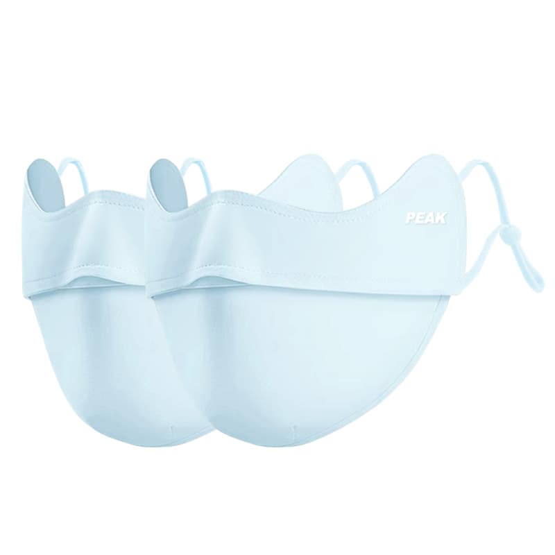 PEAK Ice Silk Face Masks Blue+Blue