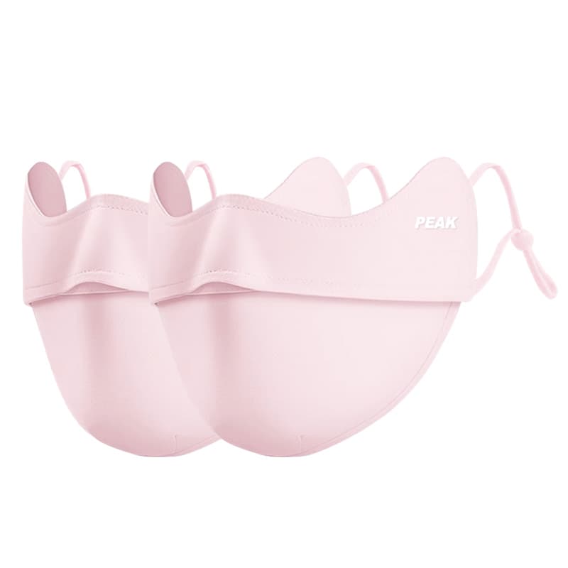 PEAK Ice Silk Face Masks Pink+Pink