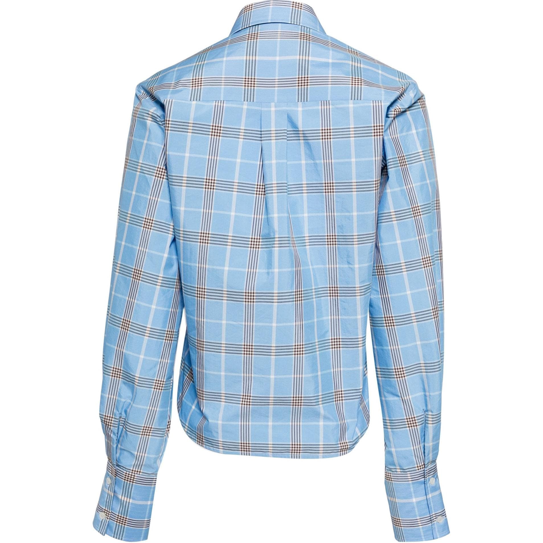 MSGM Shirts Light Blue Pointed Collar Moderate Shirt