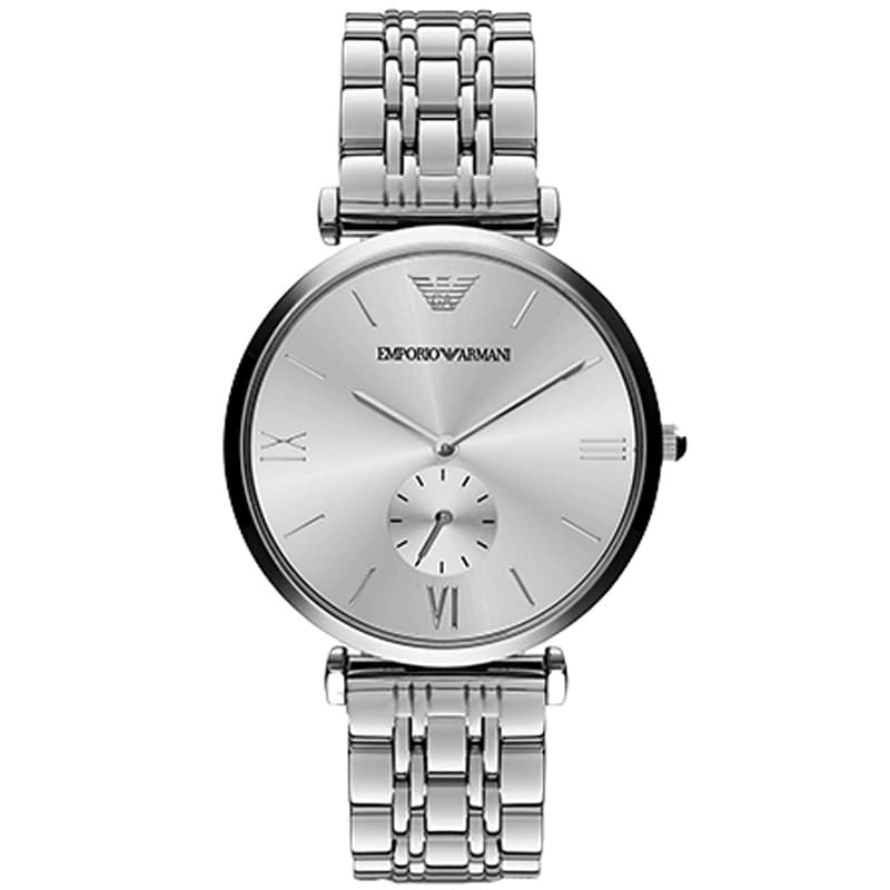 EMPORIO ARMANI Wrist Quartz Movement Stainless Steel Strap 40mm Silver Dial