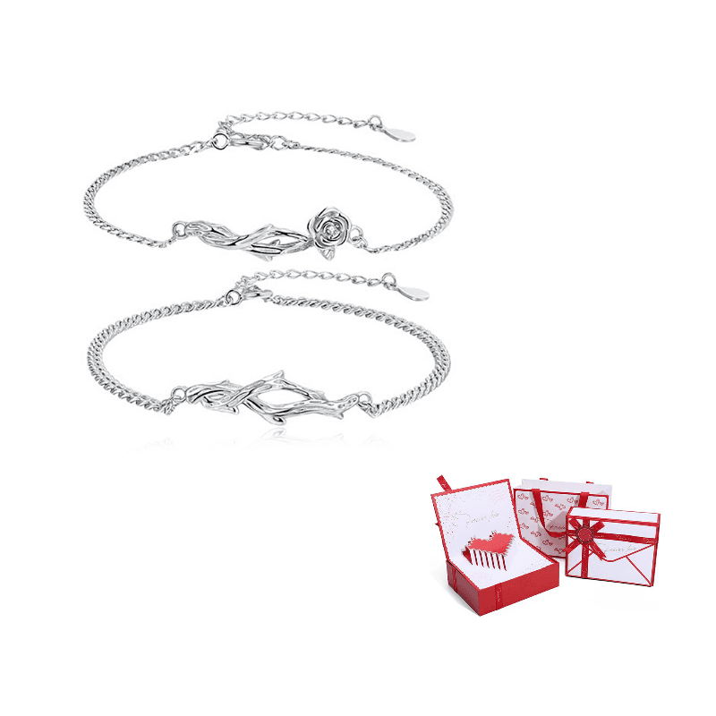 A pair of rose bracelets