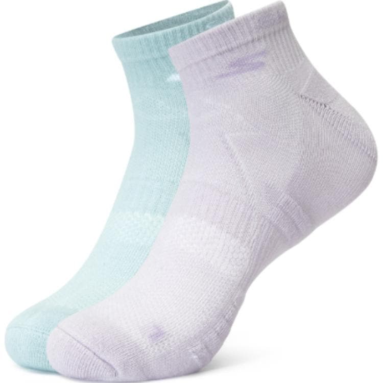 Skechers Ankle 2 Pack (Baby Blue+Thorn Purple) 2 Pack