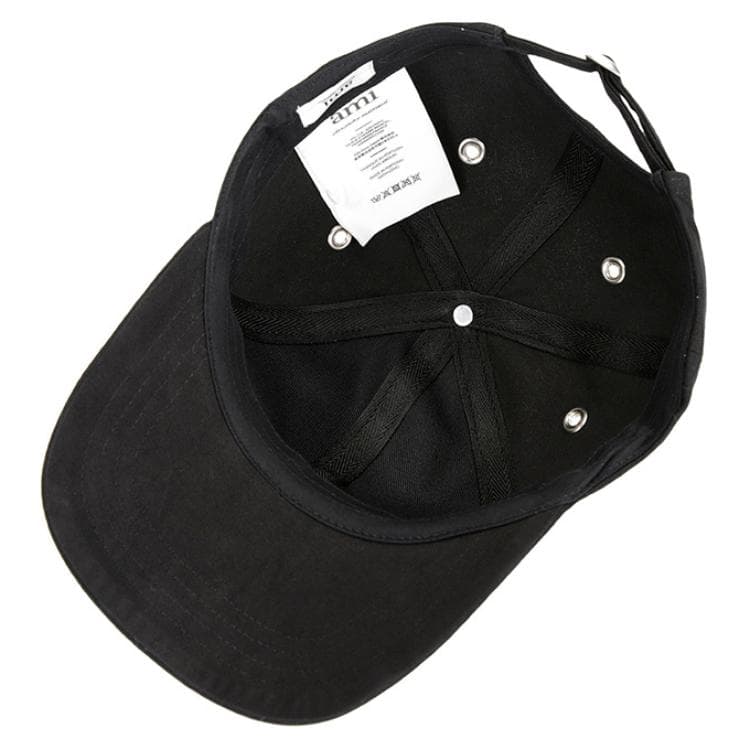 Ami Logo Embroidered Curved Peak Hat