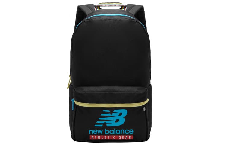 New Balance Fabric Laptop Backpack Regular Black Blue Black Blue