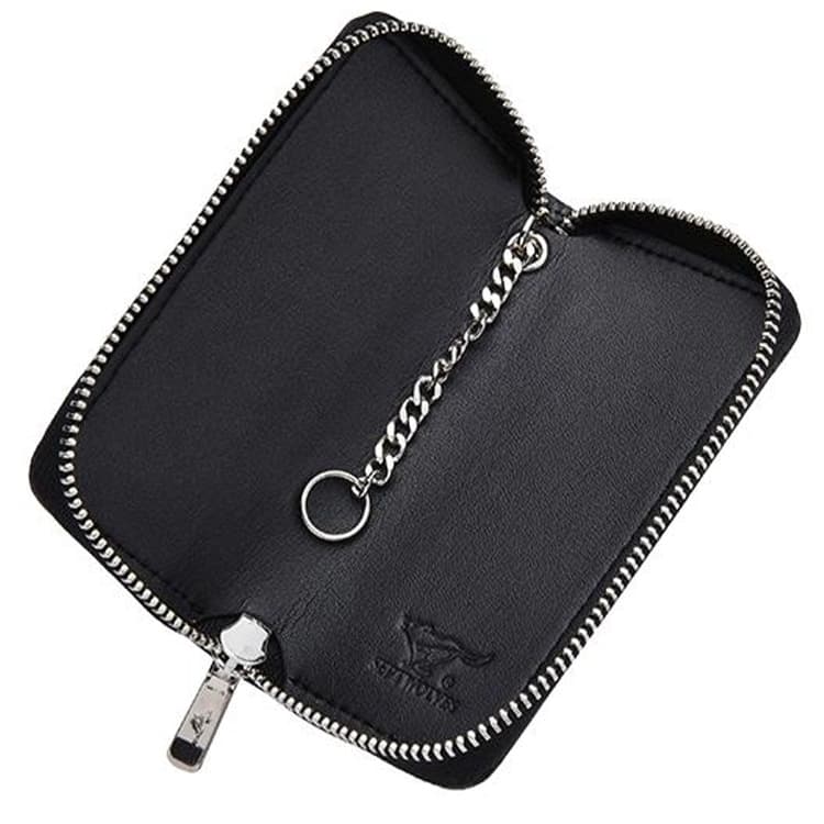 SEPTWOLVES Grain Cow Key Pouch Black
