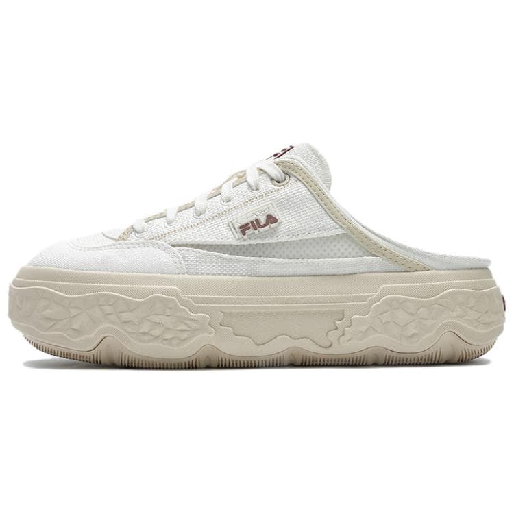 FILA Mules Lightweight Canvas Micro White