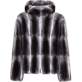 FENDI Furs Black Hooded Moderate
