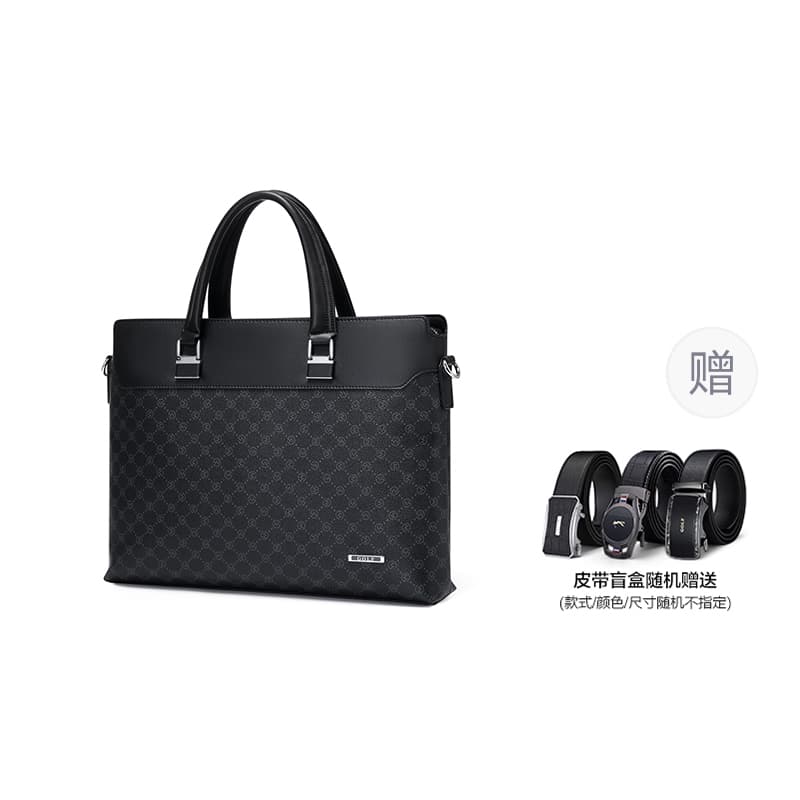 GOLF PVC Briefcase Large Black