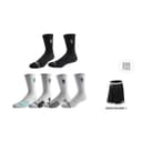 6 PackACE Pure White+White Gray+White Black+Blue Green+Black Gray+Pure Black (Comes with Shorts)