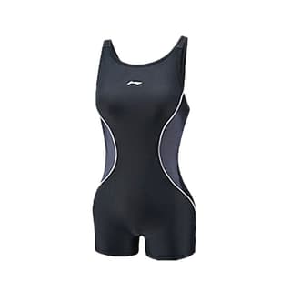 Li Ning One piece Swimsuit Gray Black