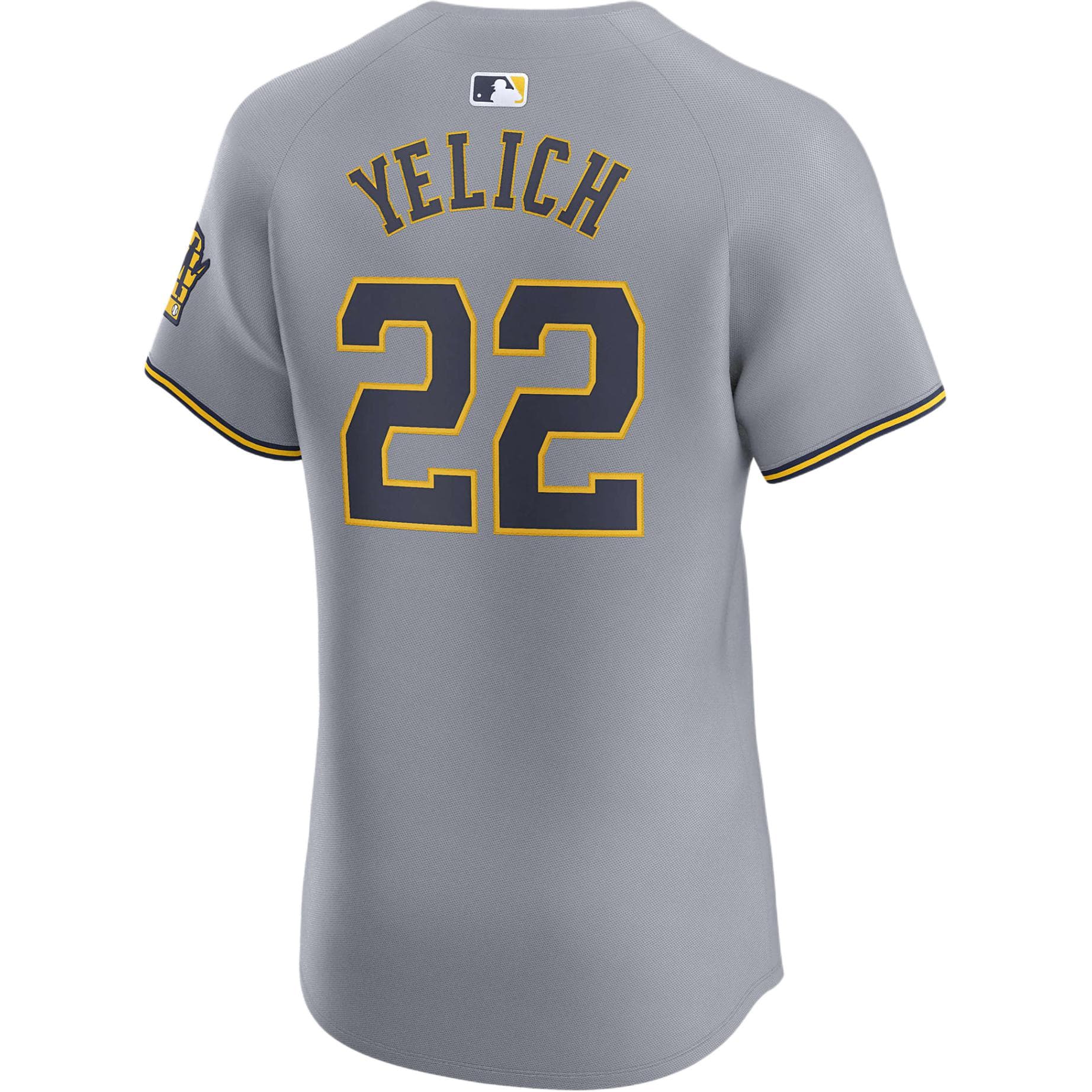 Nike Christian Yelich Milwaukee Brewers Nike DriFIT Adv Mlb Elite Jersey