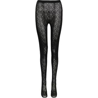 Marine Serre Pantyhose Black