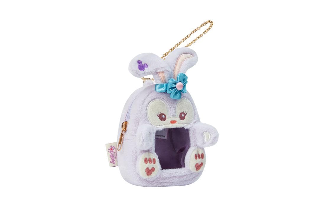 Disney Polyester Key Ring Wallet Light Purple