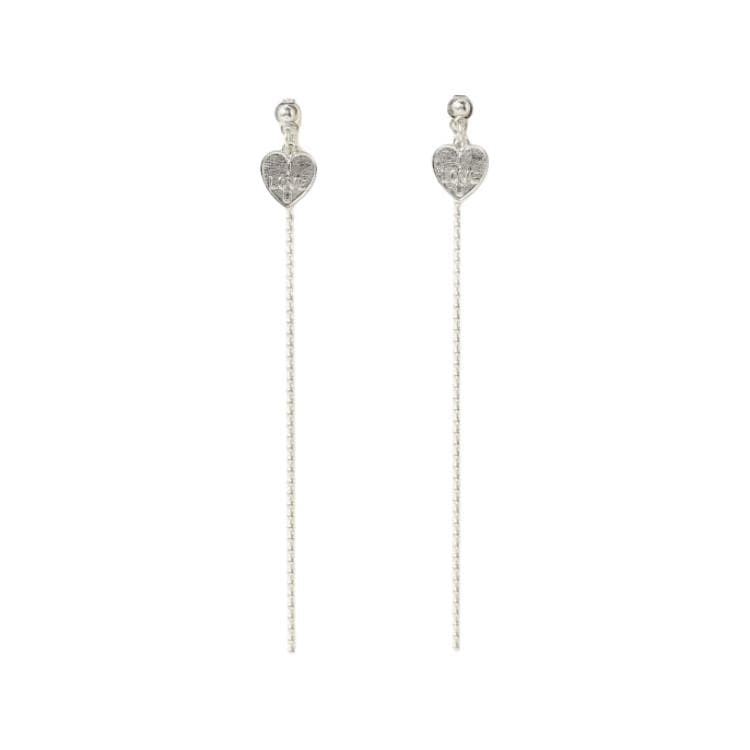 Beams Brass Earrings Silver Silver