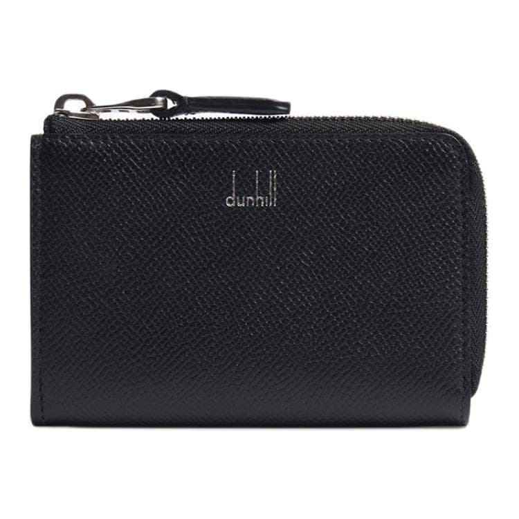 Dunhill Grain Cow Key Pouch Black Black