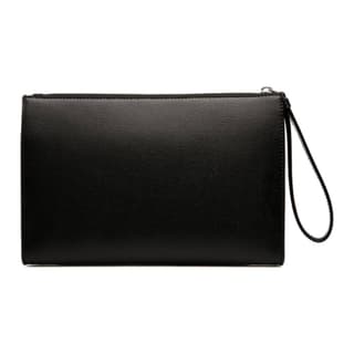 BALLY Recycled With Reconstituted Cow Clutch Black