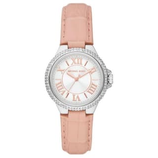 MICHAEL KORS Camille Collection Wrist Quartz Movement Genuine Strap 33mm White Dial Watch