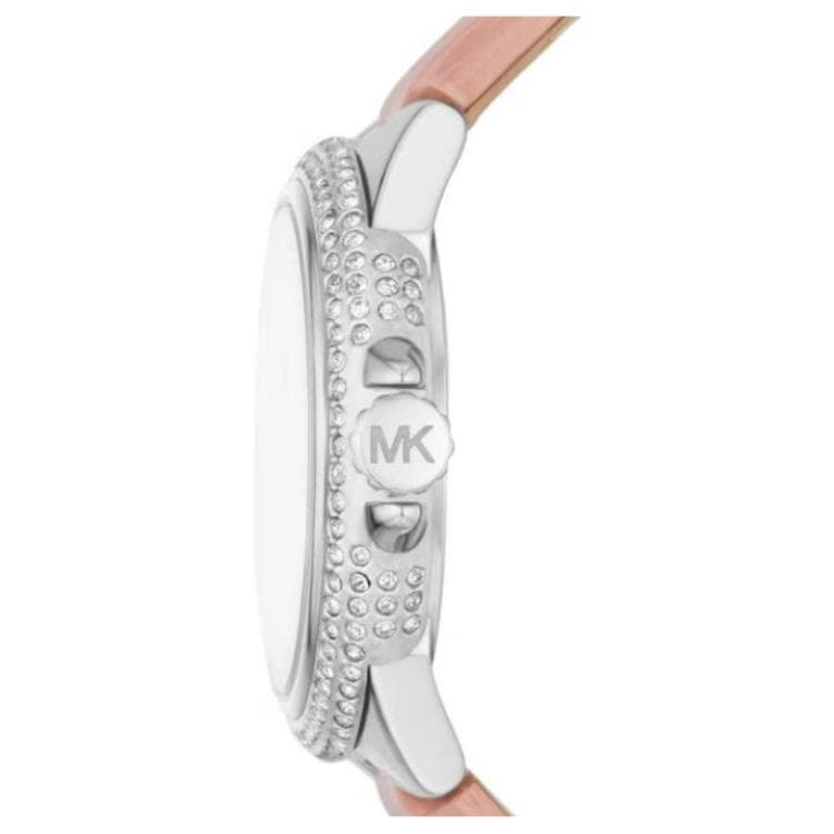 MICHAEL KORS Camille Collection Wrist Quartz Movement Genuine Strap 33mm White Dial Watch