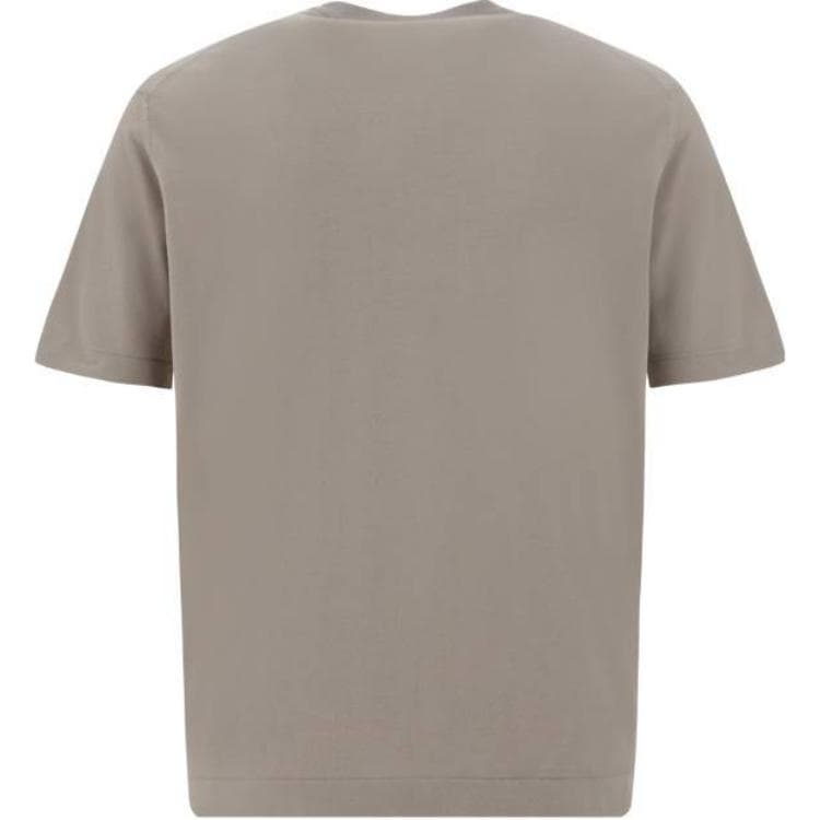 Loro Piana T Shirts Taupe Crew Neck Moderate Straight Fit
