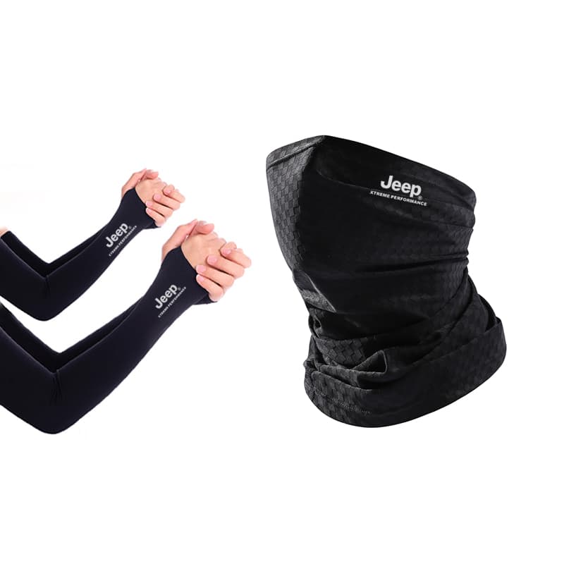 Checkered Black, Straight Fit (Cooling Arm Sleeves Set)